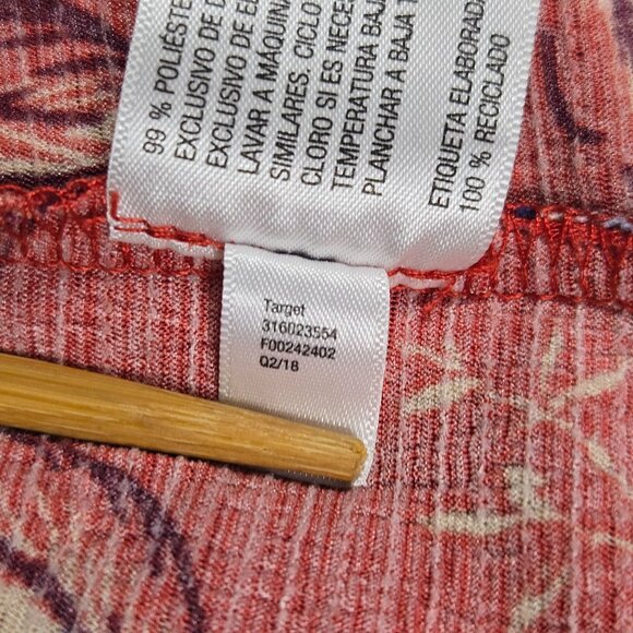 Knox Rose Red Floral Tassel Boho Smocked Sleeveless Blouse Women’s M Cottagecore - Picture 10 of 12